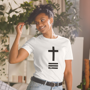 Trinity Cross White Short-Sleeve Unisex T-Shirt