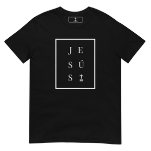 Jesús Black Unisex Softstyle T-Shirt