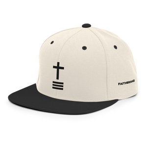 Trinity Cross Natural / Black Classics Snapback Hat