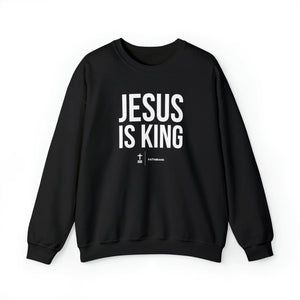 Jesus Is King Black Unisex Premium Sweatshirt