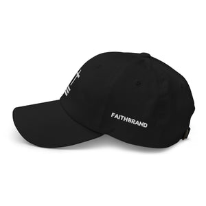 Trinity Cross Dad Hat - Classic Black with White Embroidery