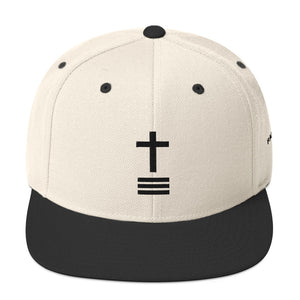 Trinity Cross Natural / Black Classics Snapback Hat