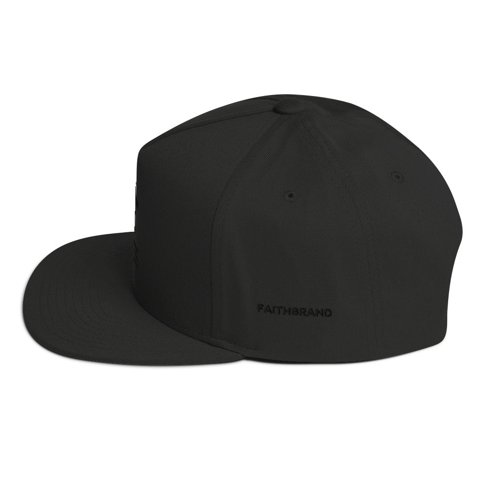 Trinity Cross Classics Black on Black Snapback Hat