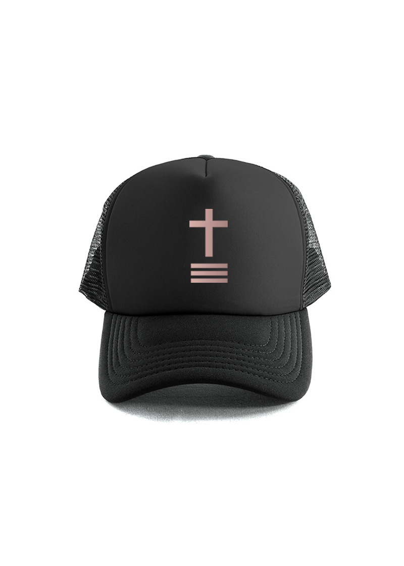 Cappello Snapback Unisex Punk Rock – Berretto Da Baseball Con 3 Anelli E Croce Metallica, Stile Hip Hop, Nero, Taglia Unica Regolabile 56-60 Cm, Cotone Traspirante